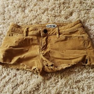 Roxy denim jean shorts size 3